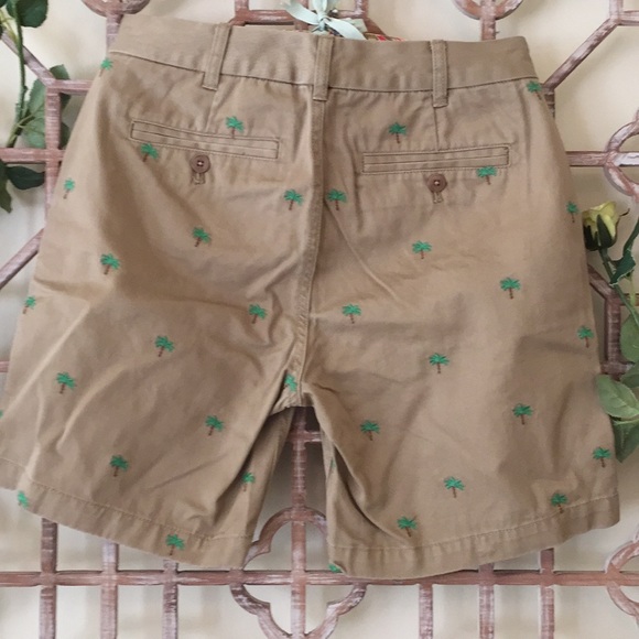 NWT J Crew Boyfriend chino shorts -embroidered 🌴 - Picture 5 of 7